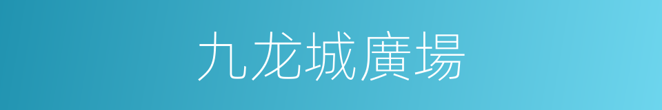 九龙城廣場的同義詞