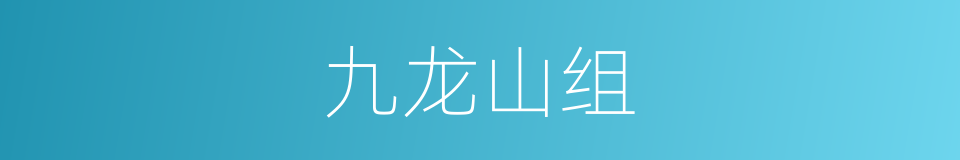 九龙山组的同义词