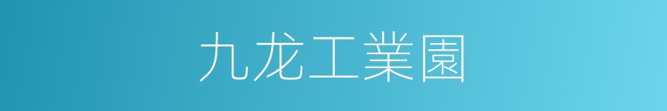 九龙工業園的同義詞