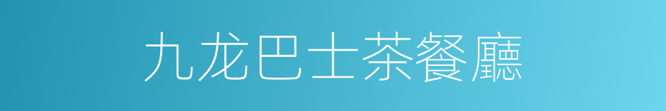 九龙巴士茶餐廳的同義詞