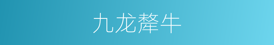 九龙犛牛的同義詞