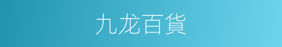 九龙百貨的同義詞