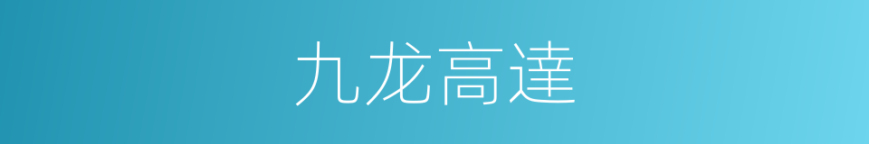 九龙高達的同義詞