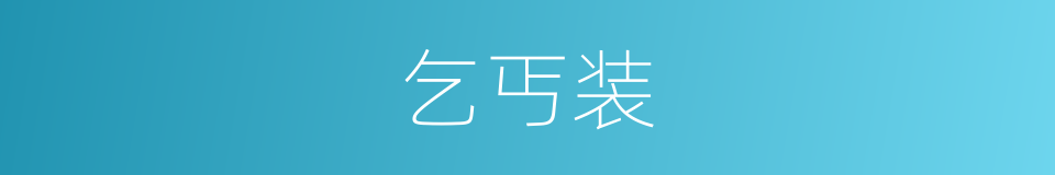 乞丐装的同义词