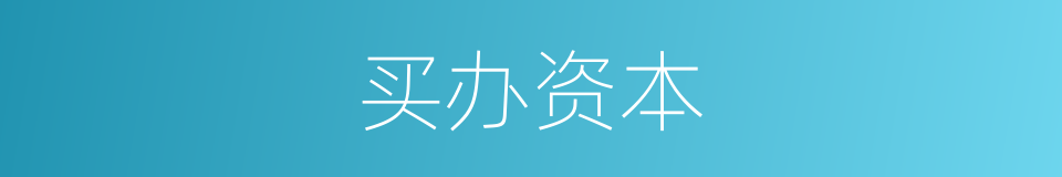 买办资本的意思
