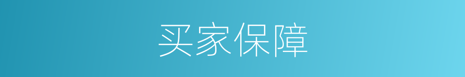 买家保障的同义词