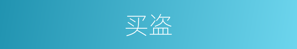 买盗的同义词