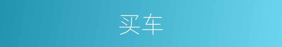 买车的同义词