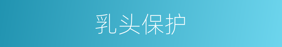 乳头保护的同义词
