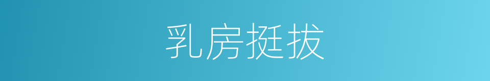 乳房挺拔的同义词