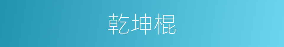 乾坤棍的同义词