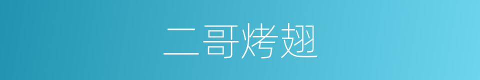 二哥烤翅的同义词