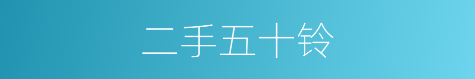 二手五十铃的同义词