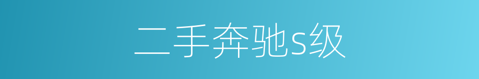 二手奔驰s级的同义词