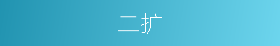二扩的同义词