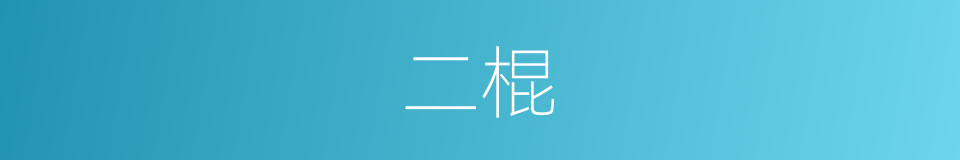 二棍的同义词