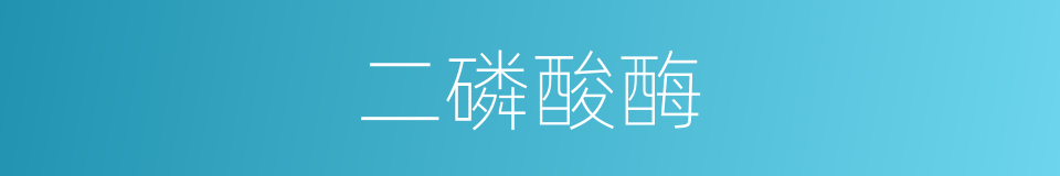 二磷酸酶的同义词