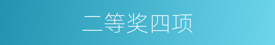 二等奖四项的同义词