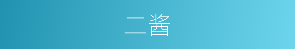 二酱的同义词