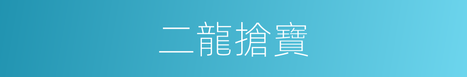 二龍搶寶的同義詞