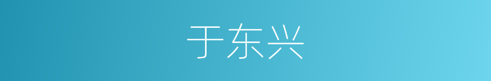 于东兴的同义词