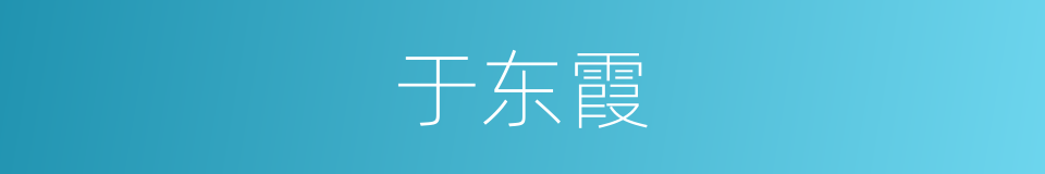 于东霞的同义词
