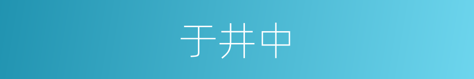 于井中的同义词