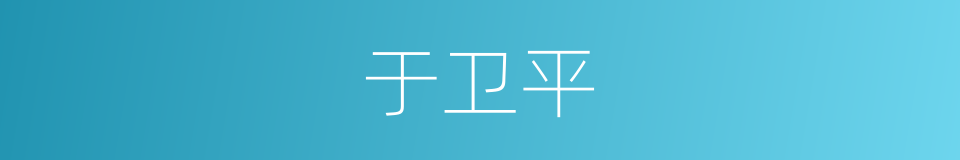 于卫平的同义词