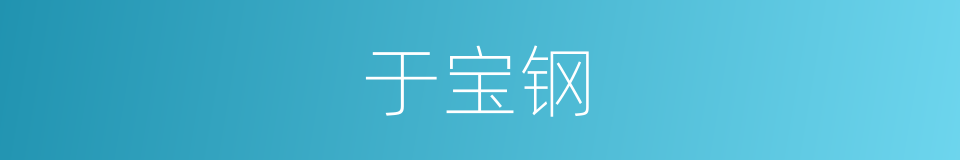 于宝钢的同义词