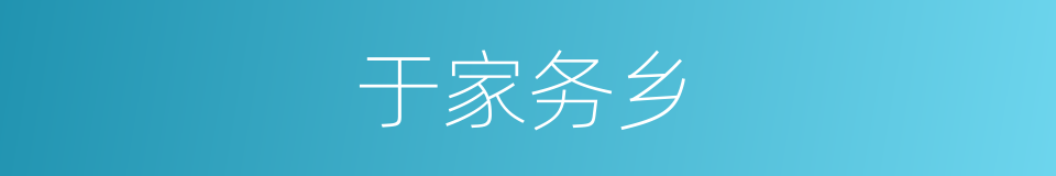 于家务乡的同义词