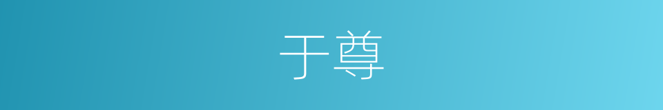 于尊的同义词
