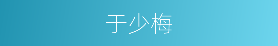 于少梅的同义词