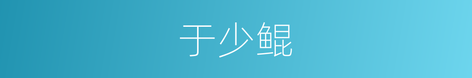 于少鲲的同义词