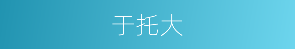 于托大的同义词