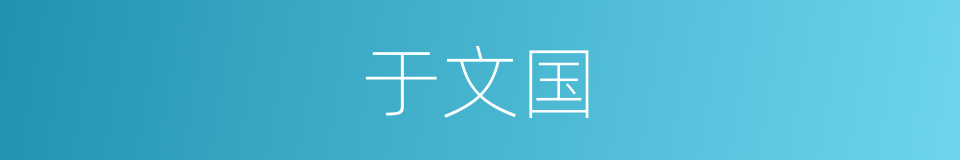 于文国的同义词