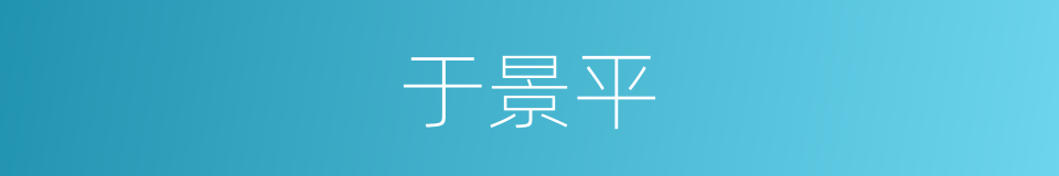 于景平的同义词