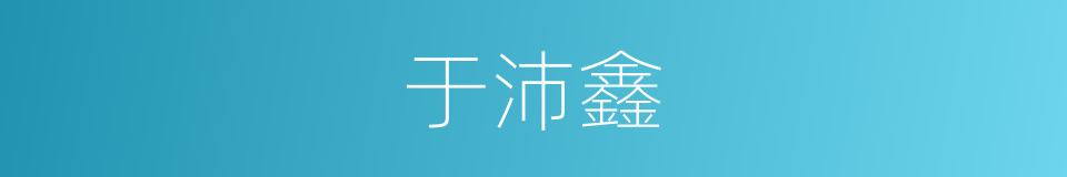 于沛鑫的同义词