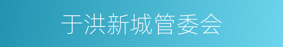 于洪新城管委会的同义词
