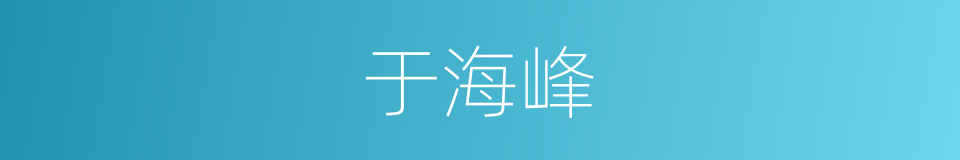 于海峰的同义词