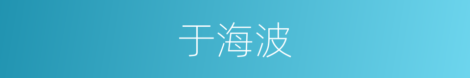 于海波的同义词