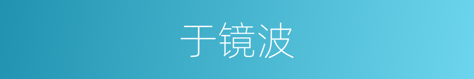 于镜波的同义词