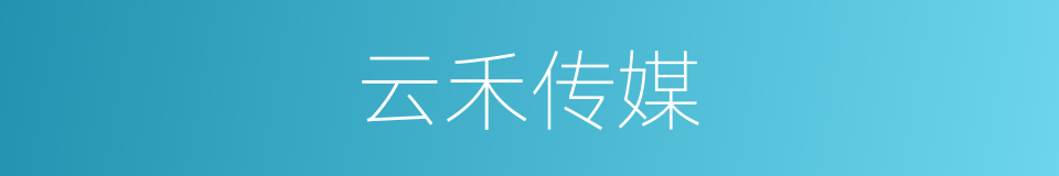 云禾传媒的同义词