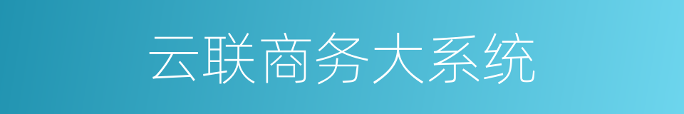 云联商务大系统的同义词