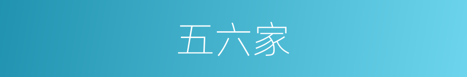 五六家的同义词