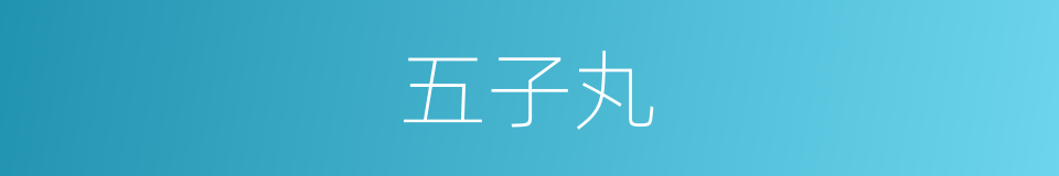 五子丸的同义词