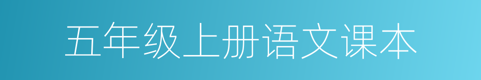 五年级上册语文课本的同义词