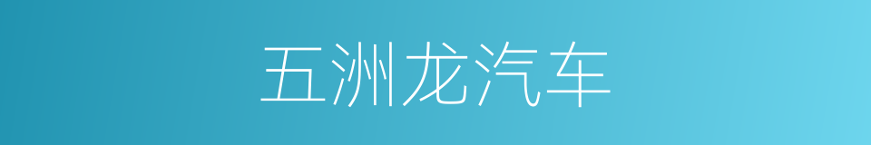五洲龙汽车的同义词