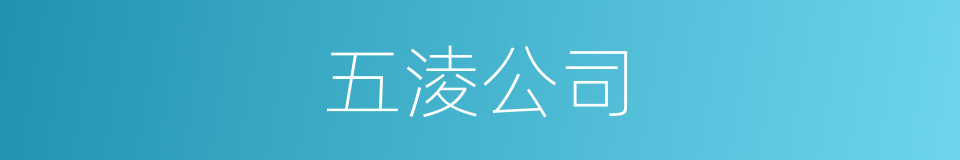 五淩公司的同義詞