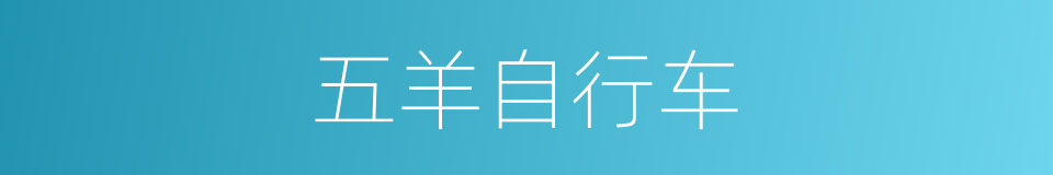 五羊自行车的同义词