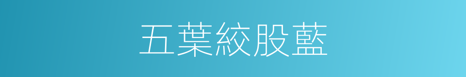五葉絞股藍的同義詞